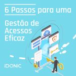 imagem ilustrativa com a frase "6 Passos para uma Gestão de Acessos Eficaz"